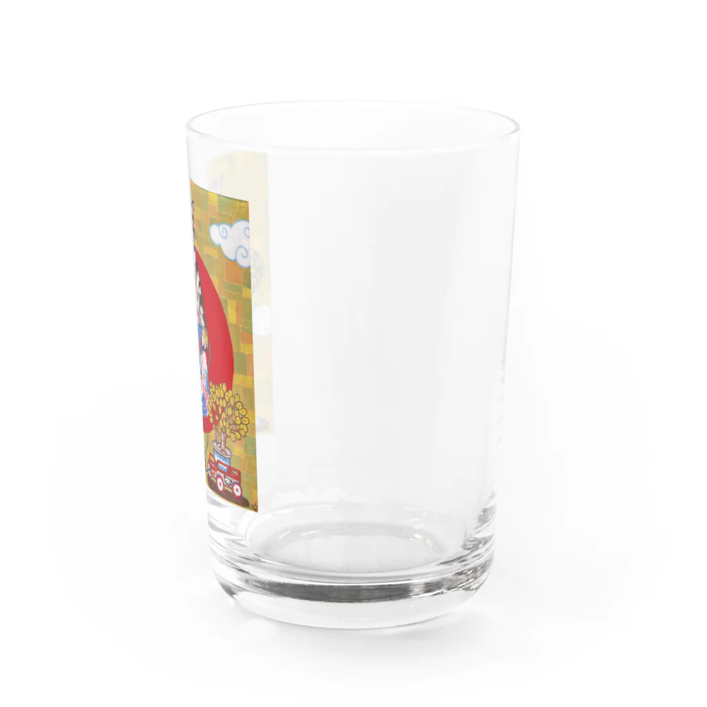 猫様のお通りのチョー開運猫 Water Glass :right