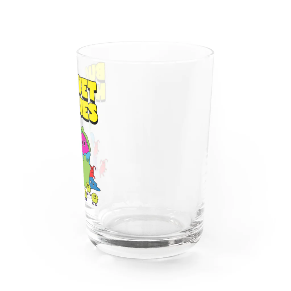 文字８フレッシュ！のBHS crew glass グラス右面