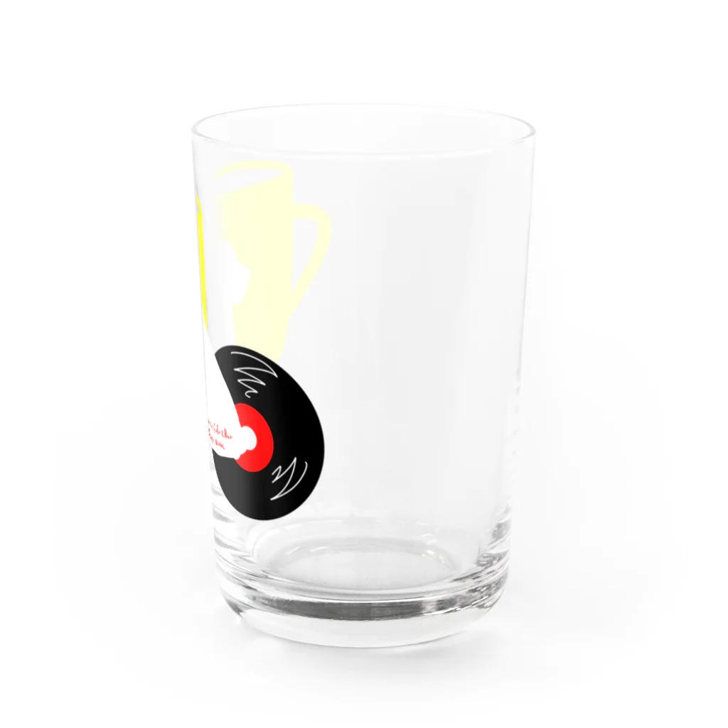 音楽喫茶そぽしなのカップ＆シロクマ＆レコード Water Glass :right