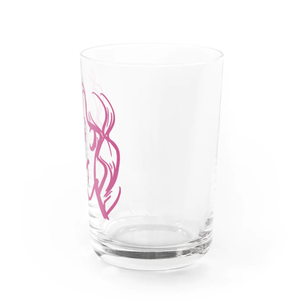 Turtle-tのPink_Girl Water Glass :right