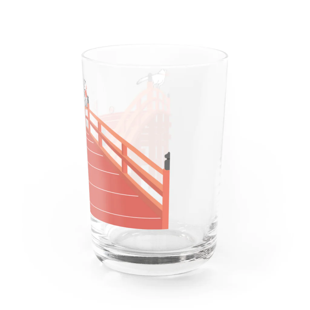 Amiの狐の赤太鼓橋 Water Glass :right