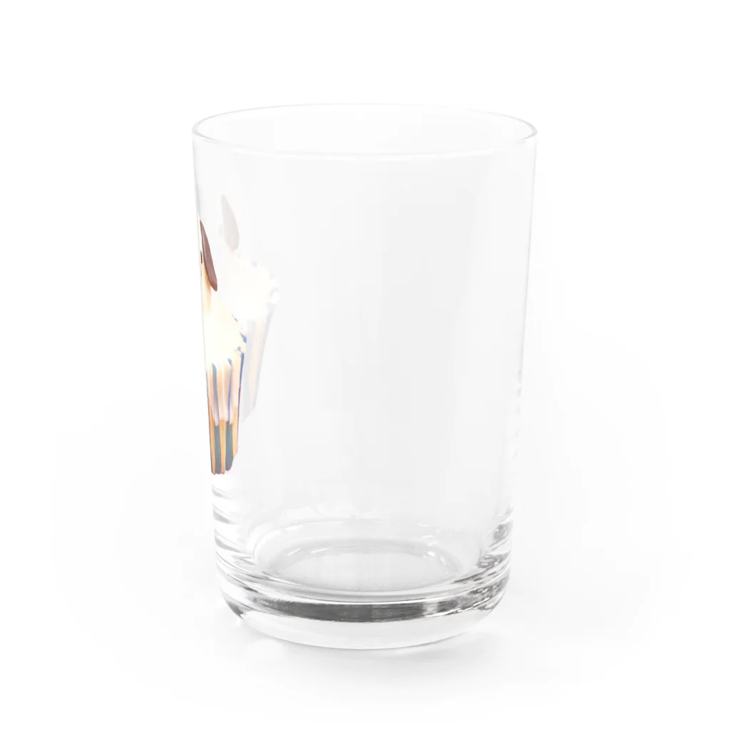 Maison terrierのカップケーキ犬 Water Glass :right