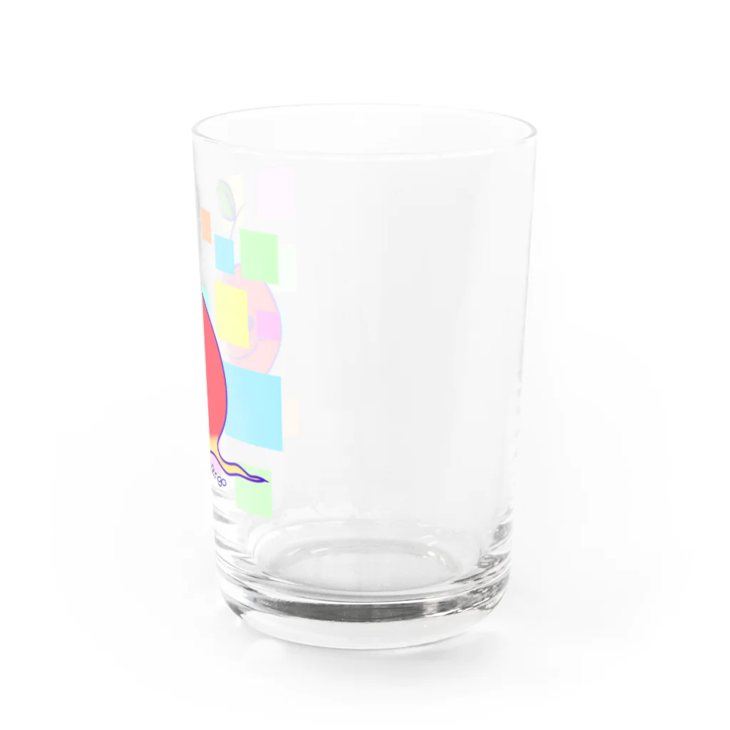 paniponiのすりおろしりんごちゃん。 Water Glass :right