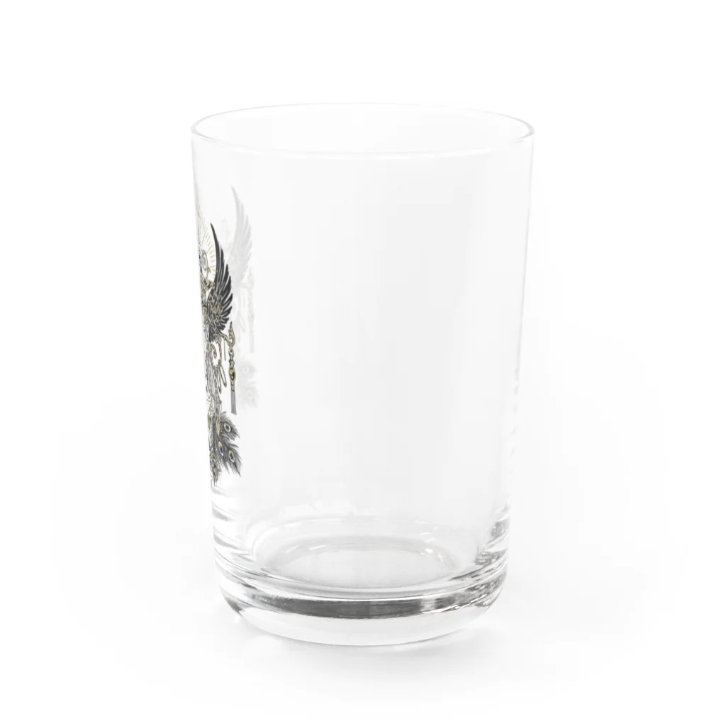 孳々のpeacock Water Glass :right