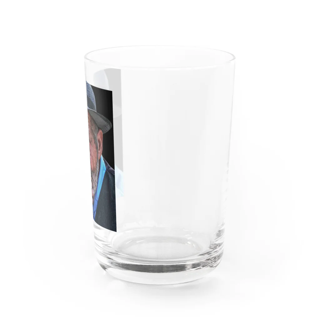 hplkjnyのおじいちゃん Water Glass :right