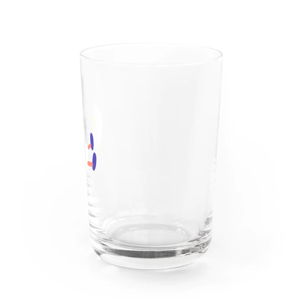 CHIMNEY雑貨店のおすわり二頭身おばけ Water Glass :right