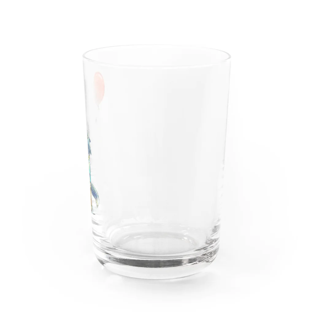 Miyu_theBcollieの風船が怖いボーダーコリー Water Glass :right