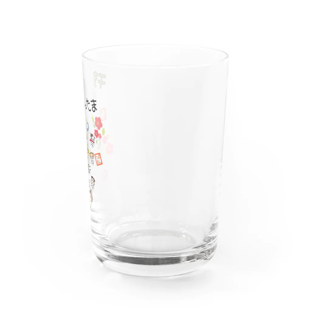 YmMy_shopのぱんたま　干支ver Water Glass :right