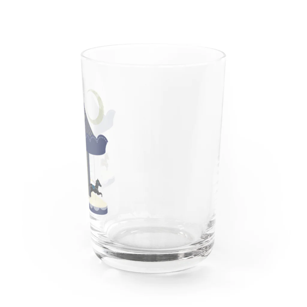 ぴよねこ(nikoneko)の月夜のメリーゴーランド Water Glass :right