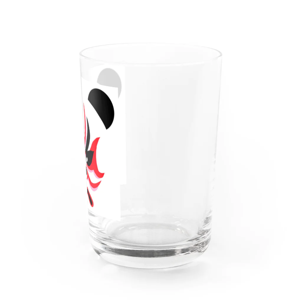 日々好日屋2号店の隈取りパンダ Water Glass :right