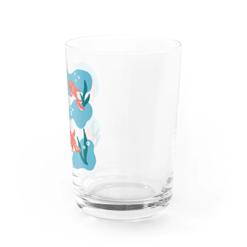 naty's doodlesのGoldenfish Water Glass :right