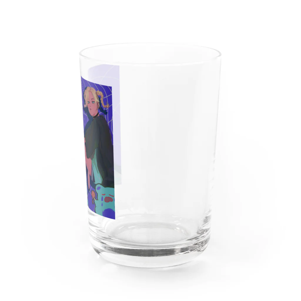 さ吉のルーズソックスネオンねぇさん Water Glass :right