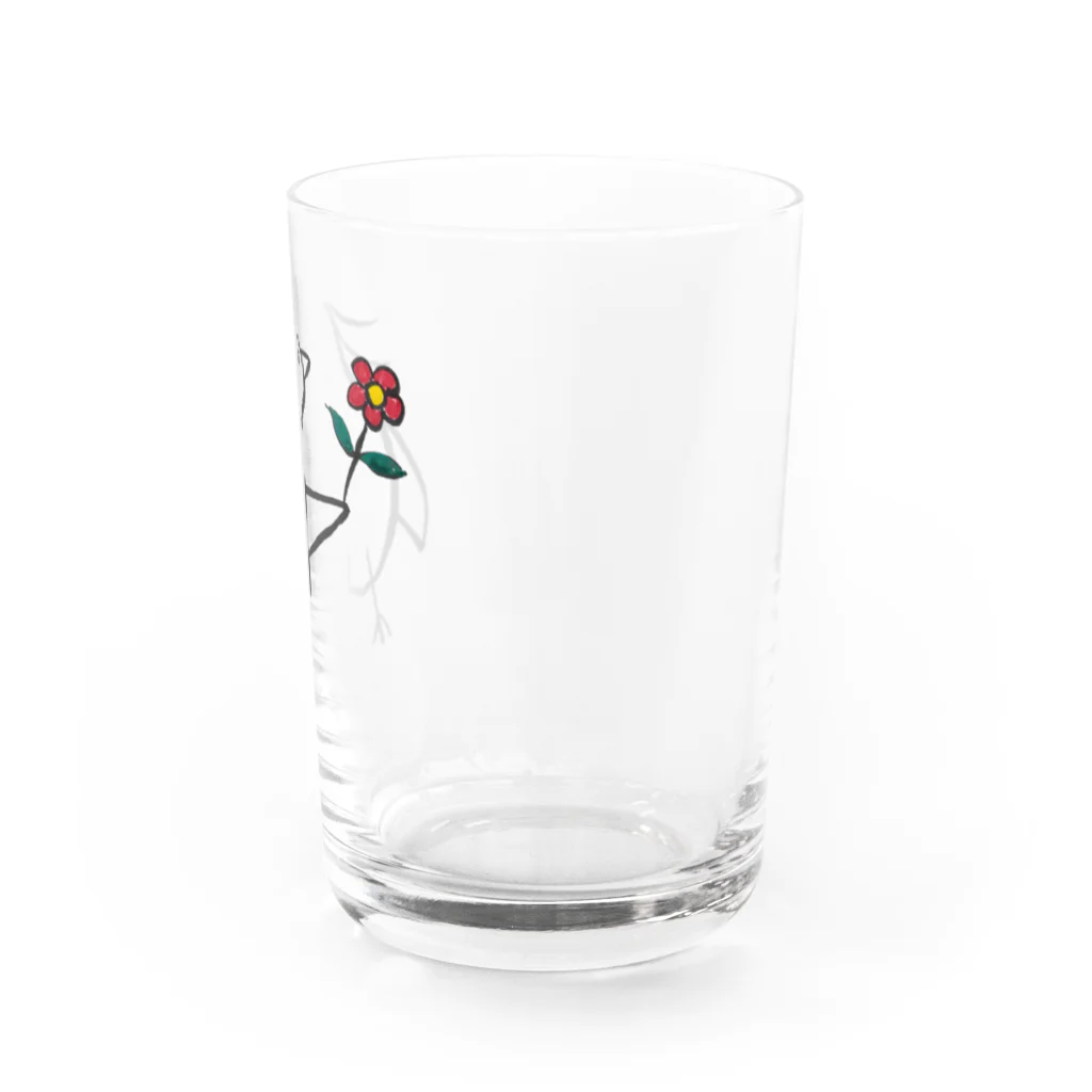 開運⭐️アオサギーヌちゃん♪のRed flower＃1. Water Glass :right