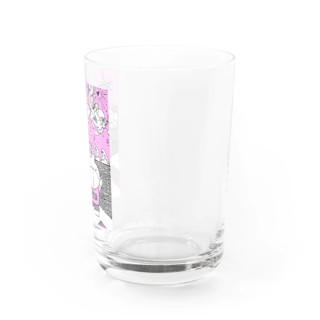 【Yuwiiの店】ゆぅぅぃーのうさ恋★くまさんにズキューーーーーン！ Water Glass :right