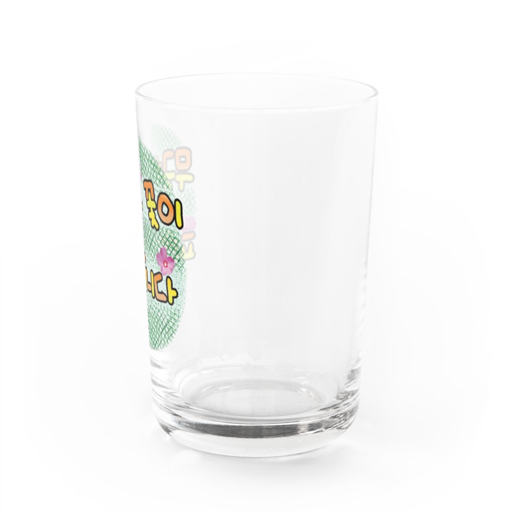 ニムニムのお部屋のムクゲの花が咲きました Water Glass :right