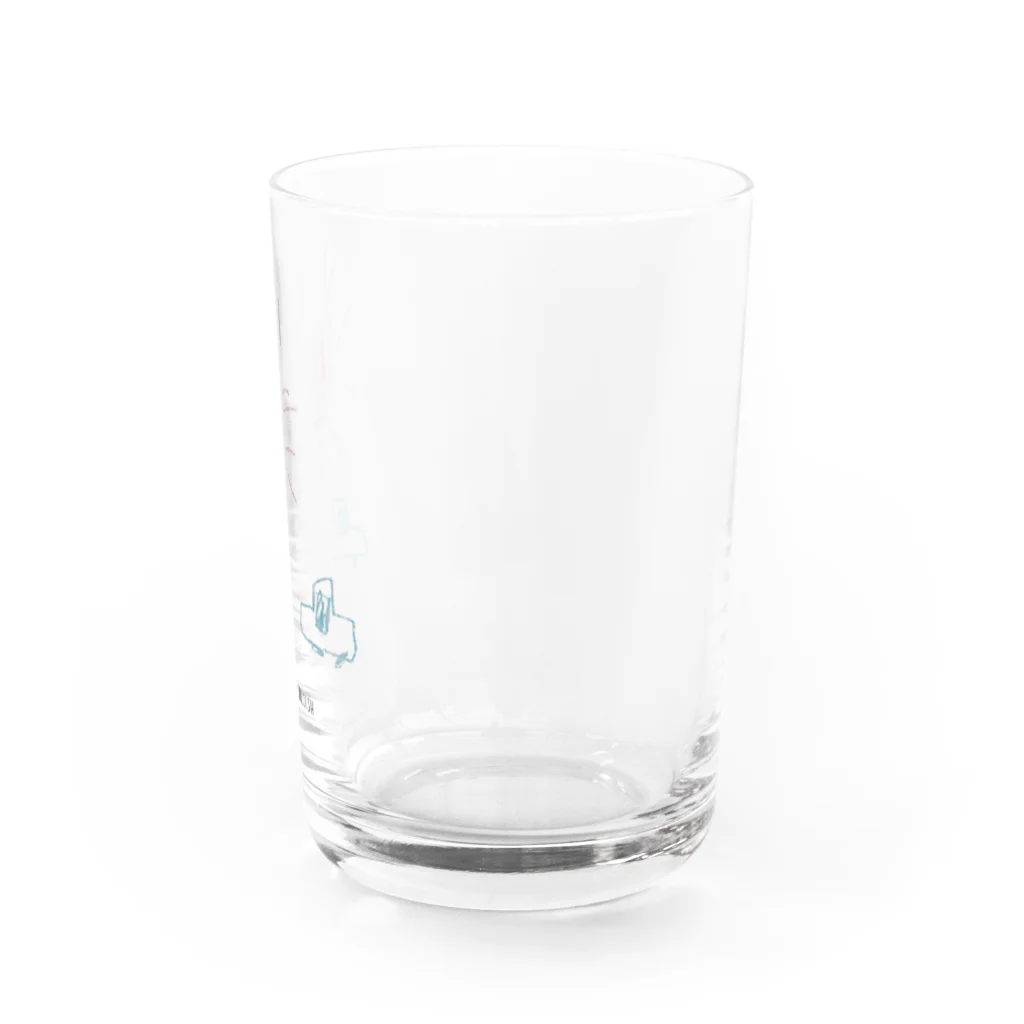 fiveish childish（ファイブイッシュ・チャイルディッシュ）の信号と車2台_カラーB Water Glass :right