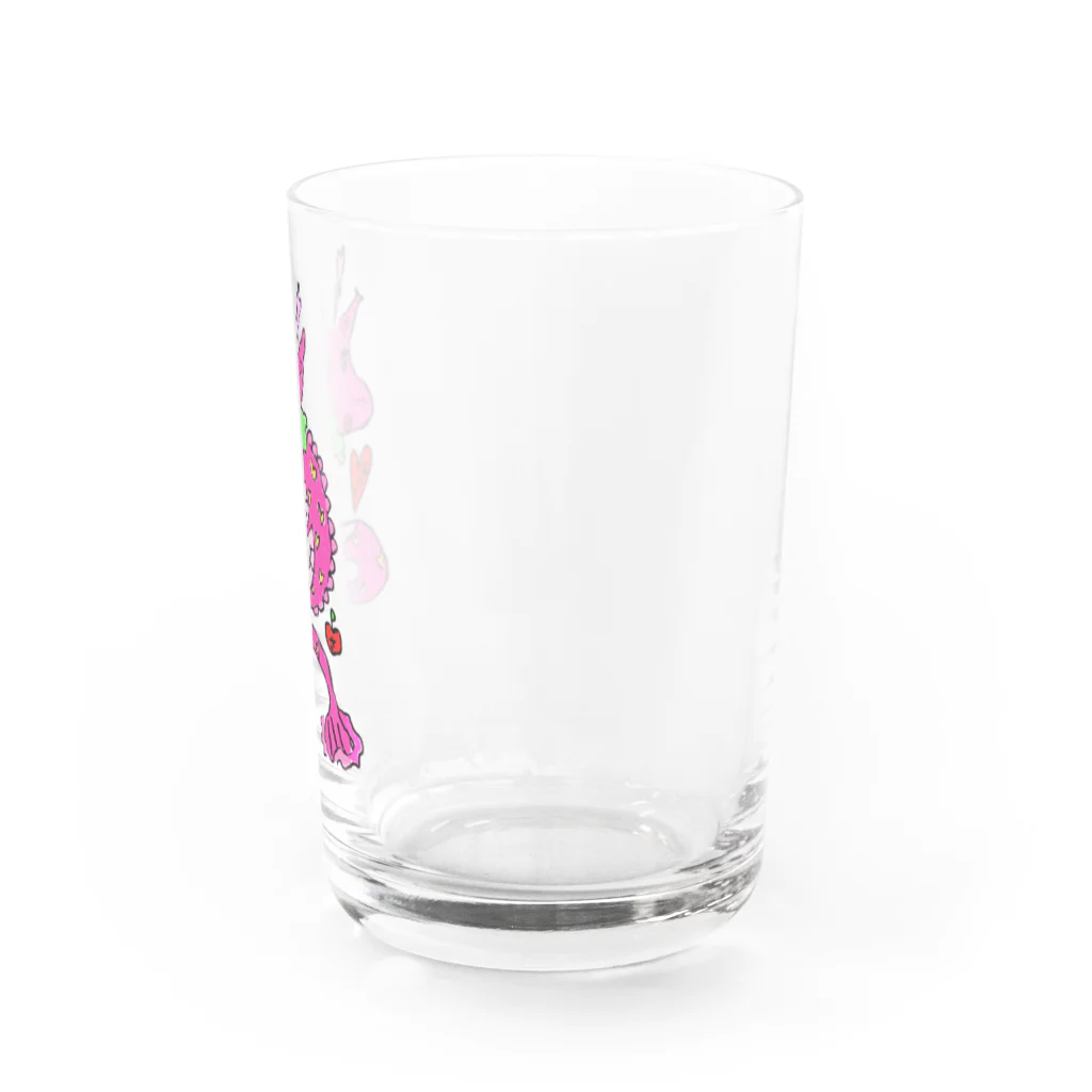 ぱんちゃぱんちゃな世界の幸せの龍ちゃん♡ Water Glass :right