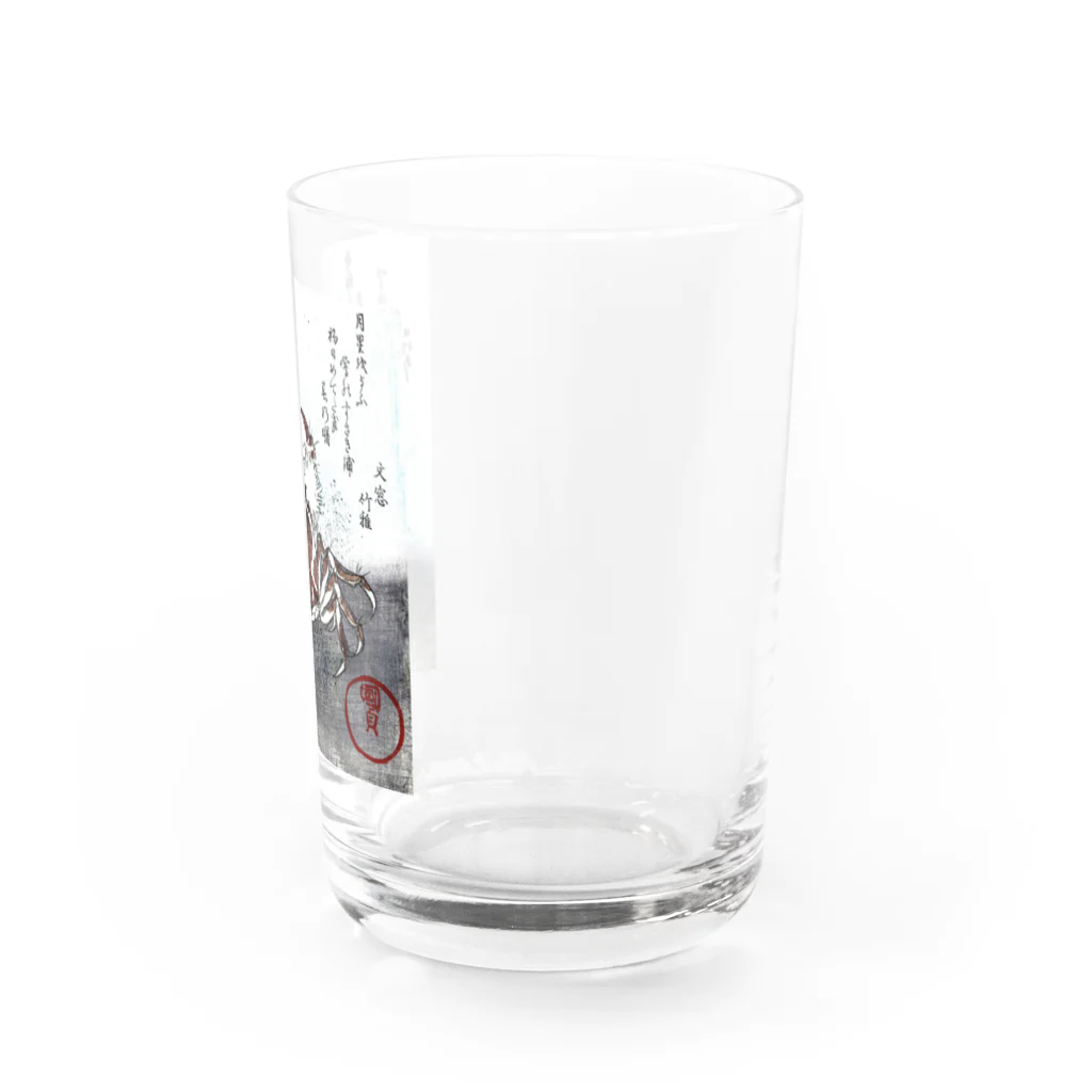 PALA's SHOP　cool、シュール、古風、和風、の水辺を歩く蟹 Water Glass :right