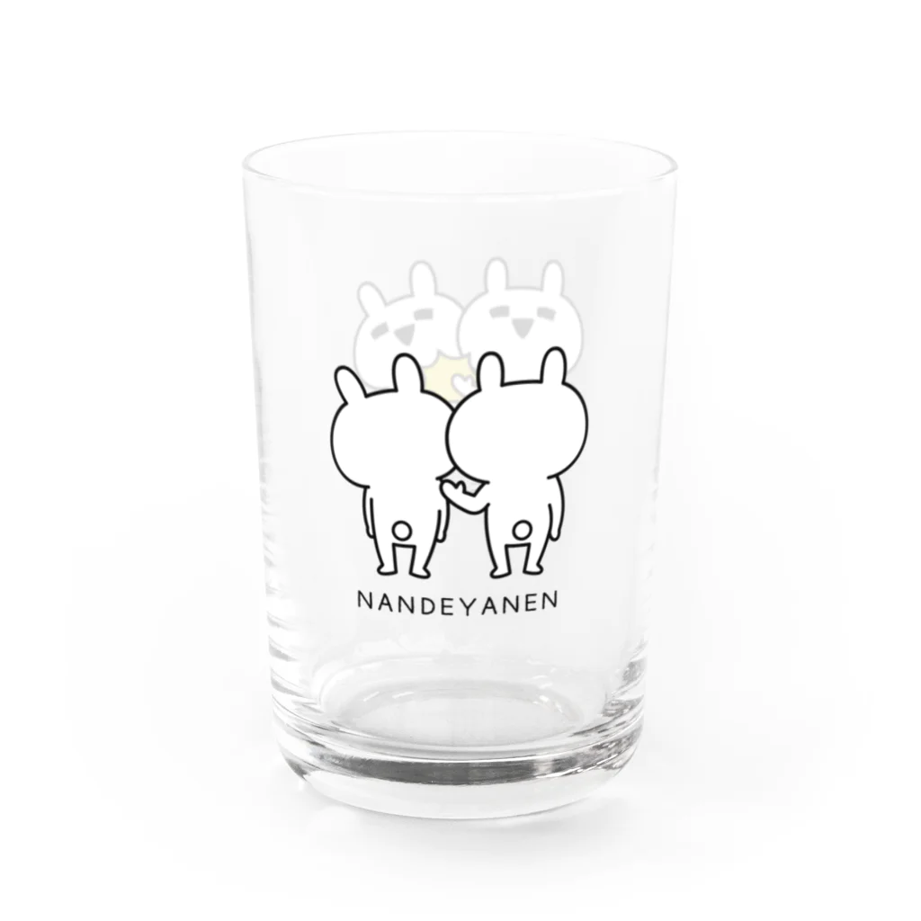 DECORのゆるだるリアクションうさぎ　なんでやねんver. Water Glass :right