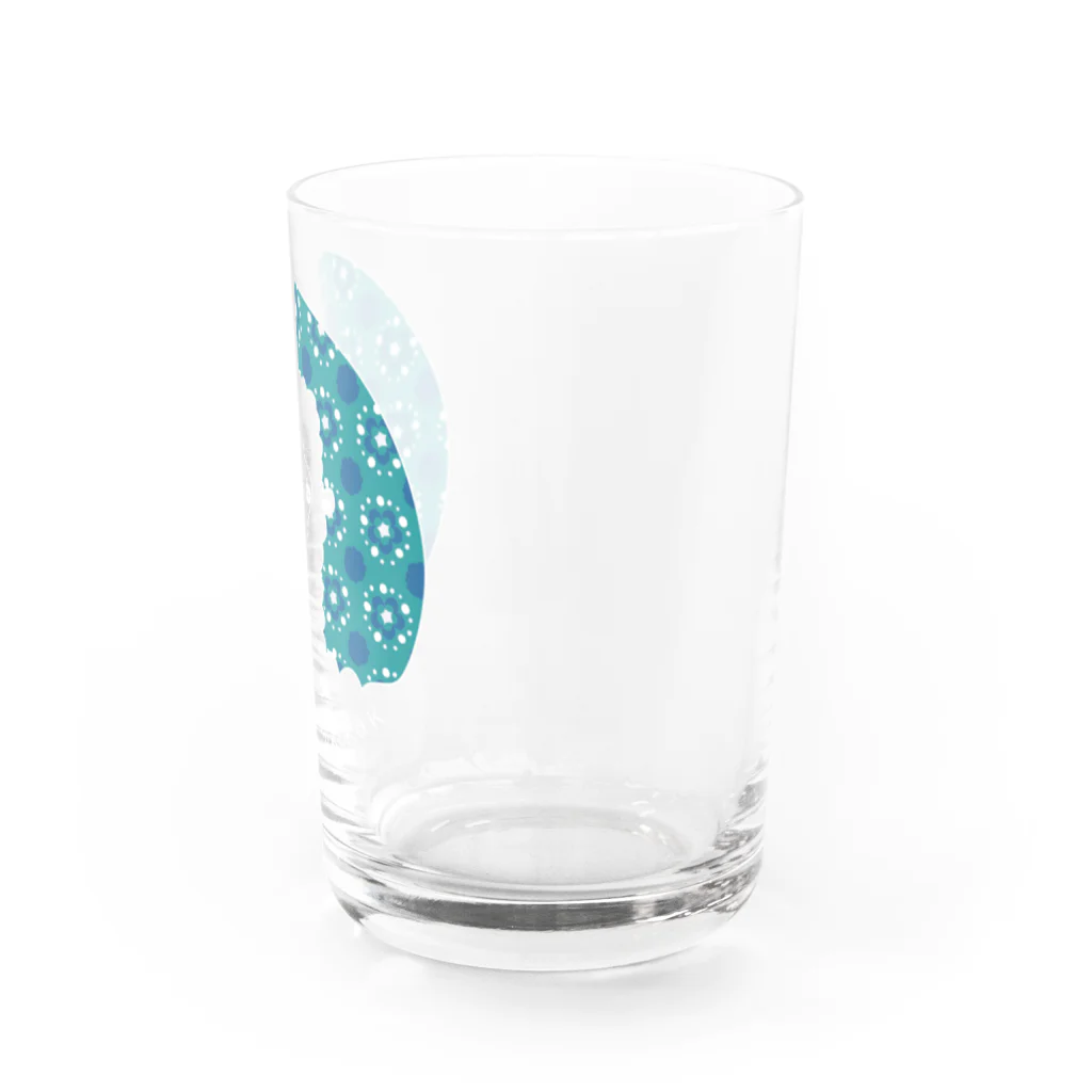 KOKaKのおじキャメル　ロゴはな Water Glass :right