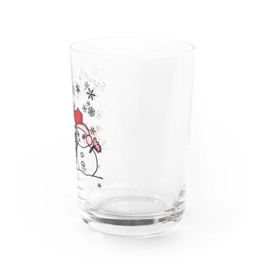 Oh!Challeの雪だるまちゃんカップル Water Glass :right