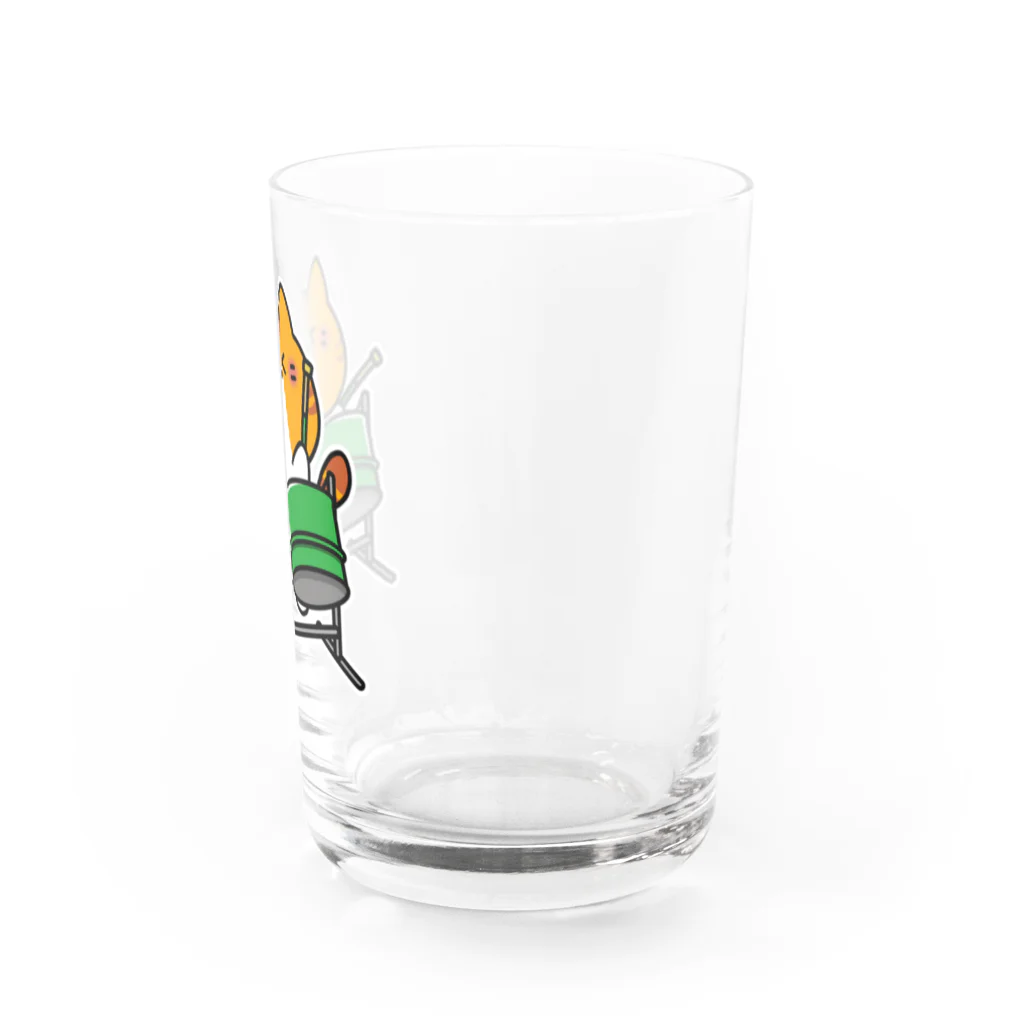  ふじねこ屋のダブルギターパンねこ Water Glass :right