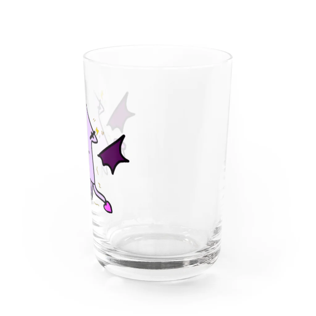 💜 . .蟲姫花凛. . 💜のいかだーくねす Water Glass :right