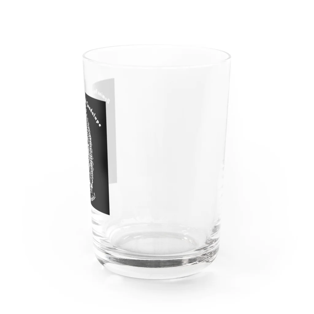 FIDES et VERITASのグアダルーペの聖母 木版Ver Water Glass :right