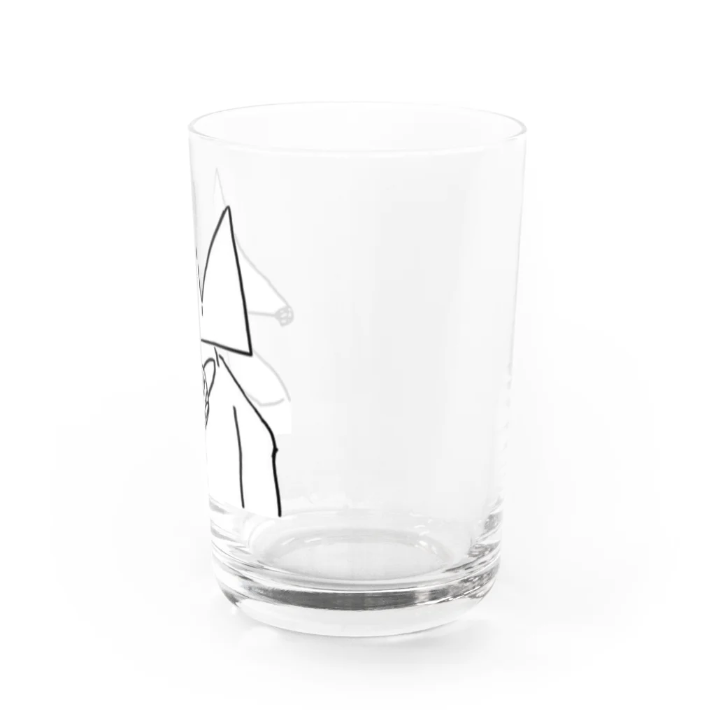 エッフェル塔のショップのパンク犬 Water Glass :right