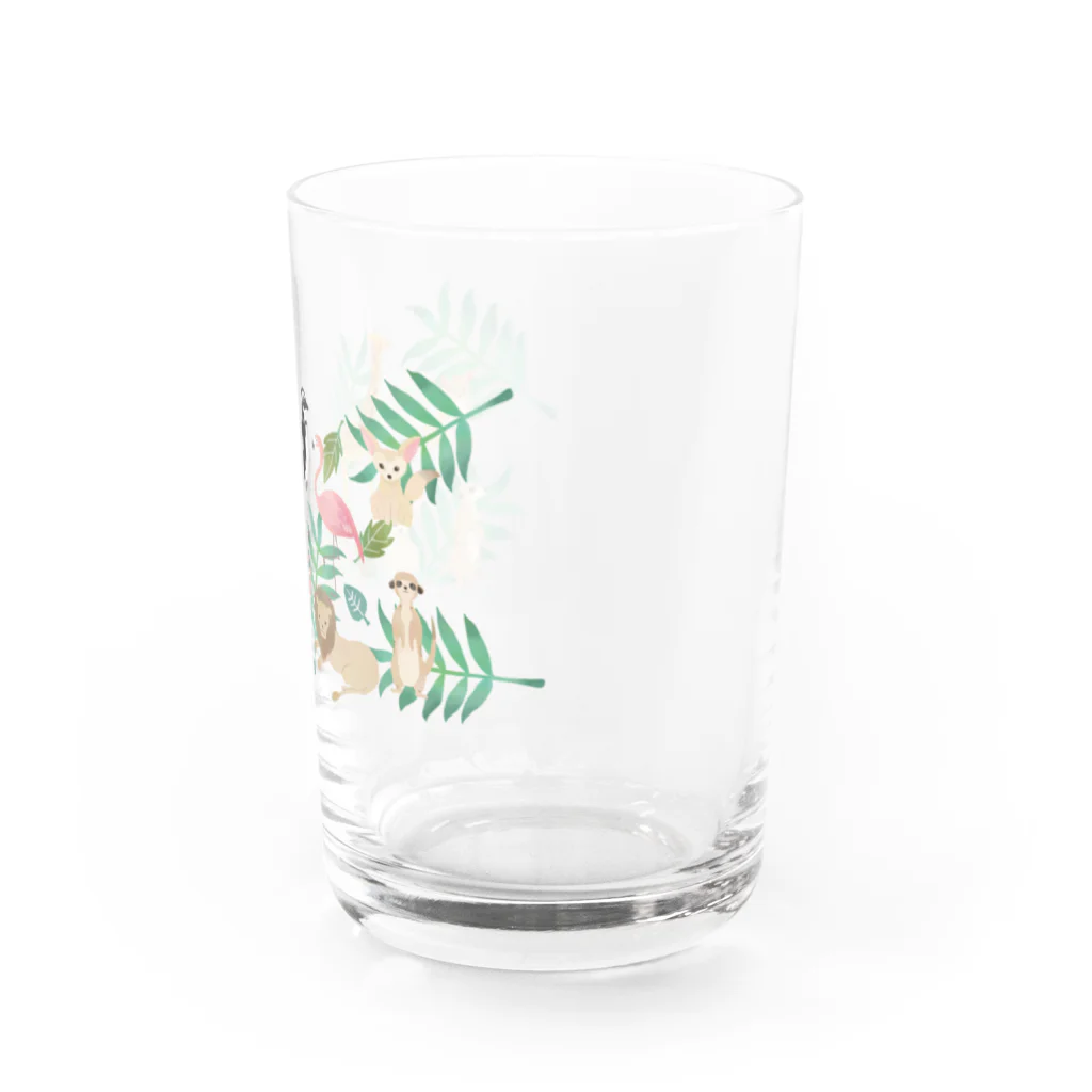 SOMALY【SUZURI店】のサバンナワールド Water Glass :right