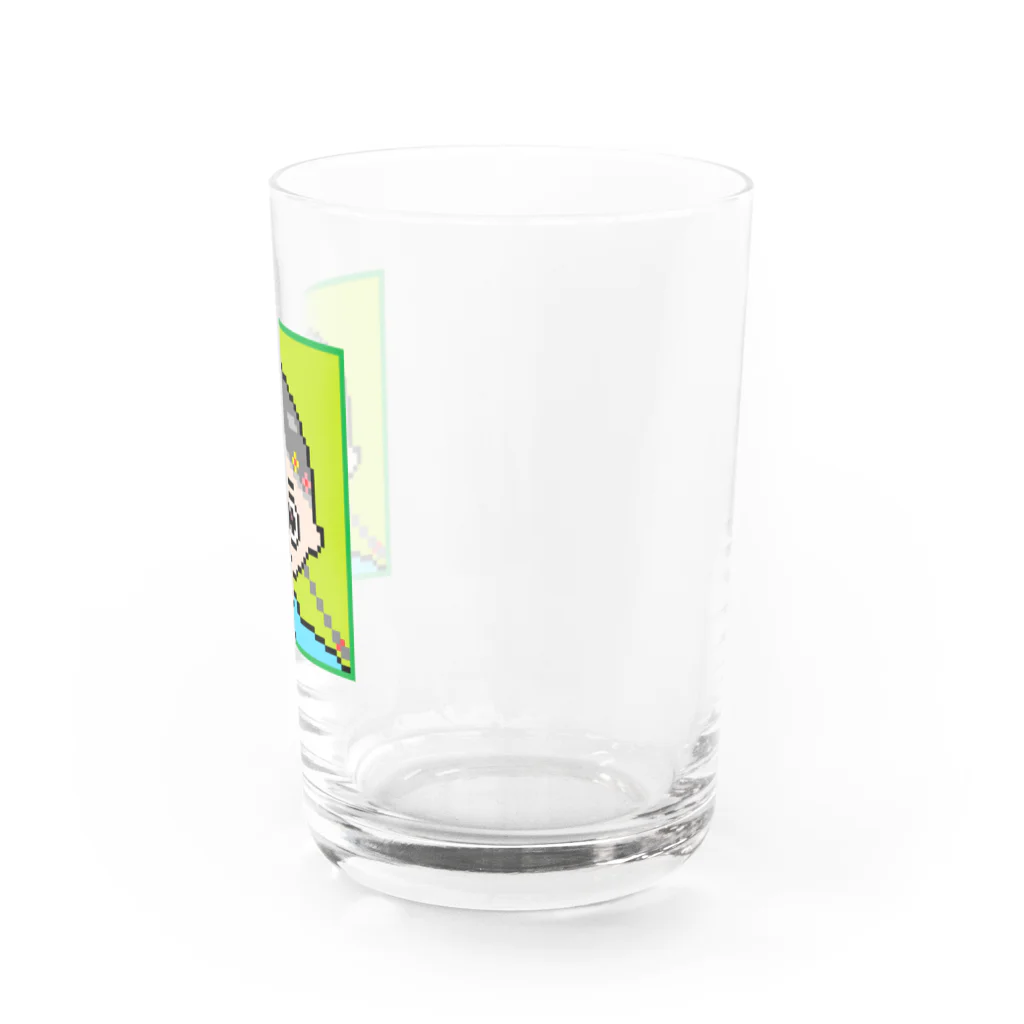 ドット絵で遊ぼ！の花飾りの女の子 Water Glass :right