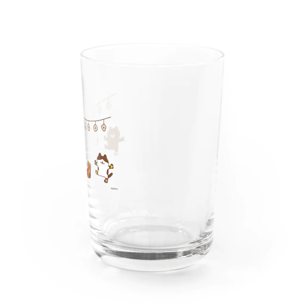 kijishiroの靴下履きあいっこどうぶつ Water Glass :right