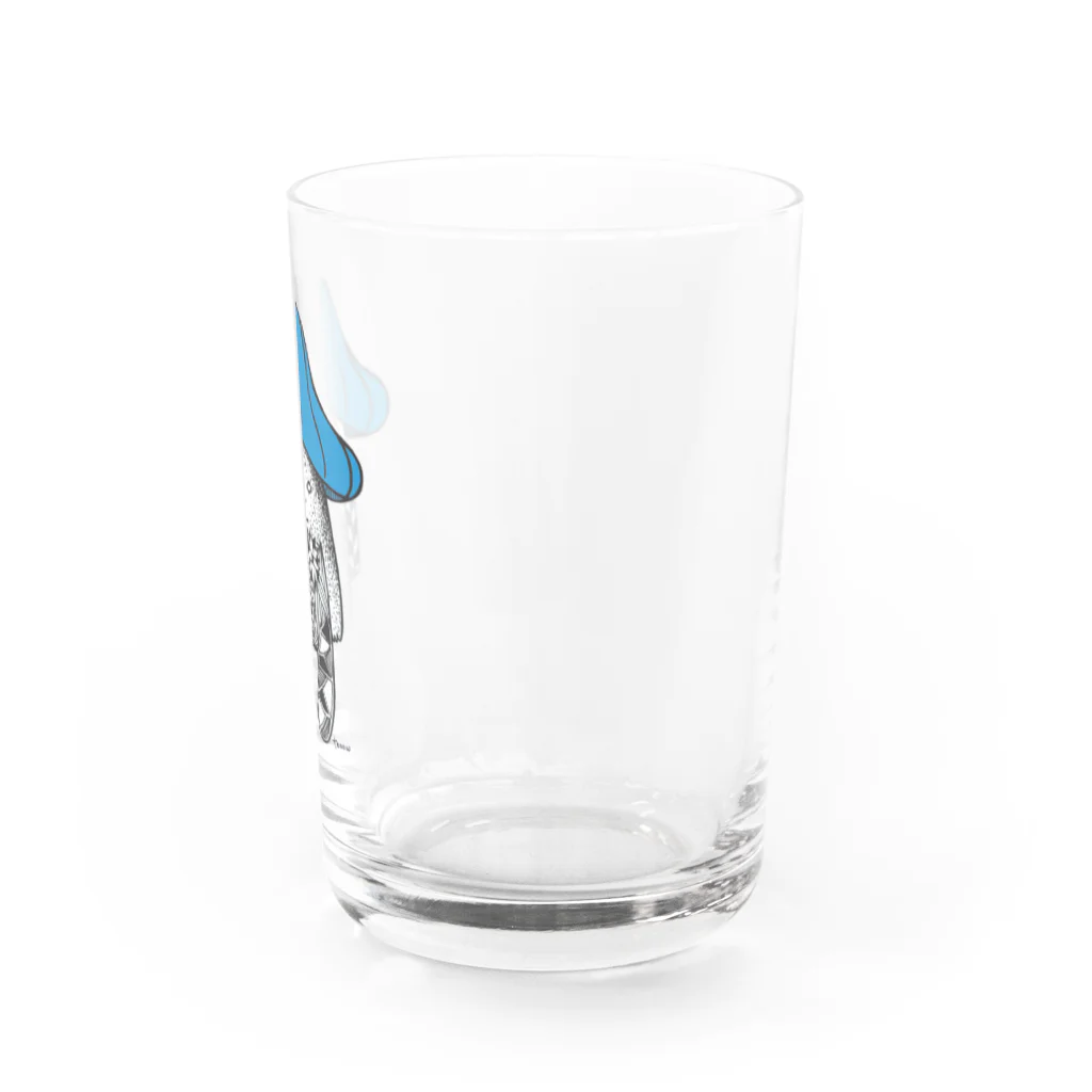 とおにゅう屋のきのこまる（青色） Water Glass :right