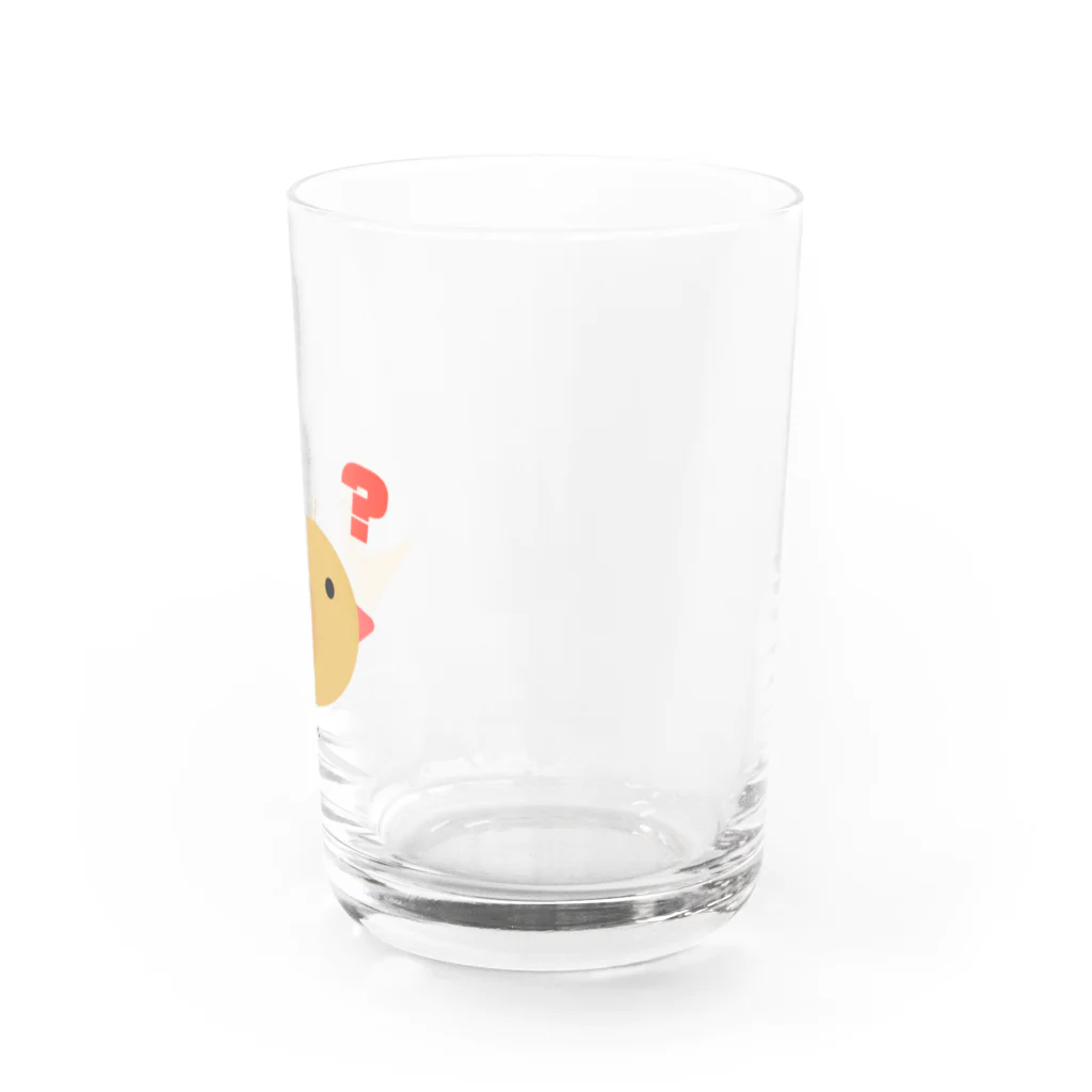 ほろほろのIF30 ハテナのヒヨコ Water Glass :right