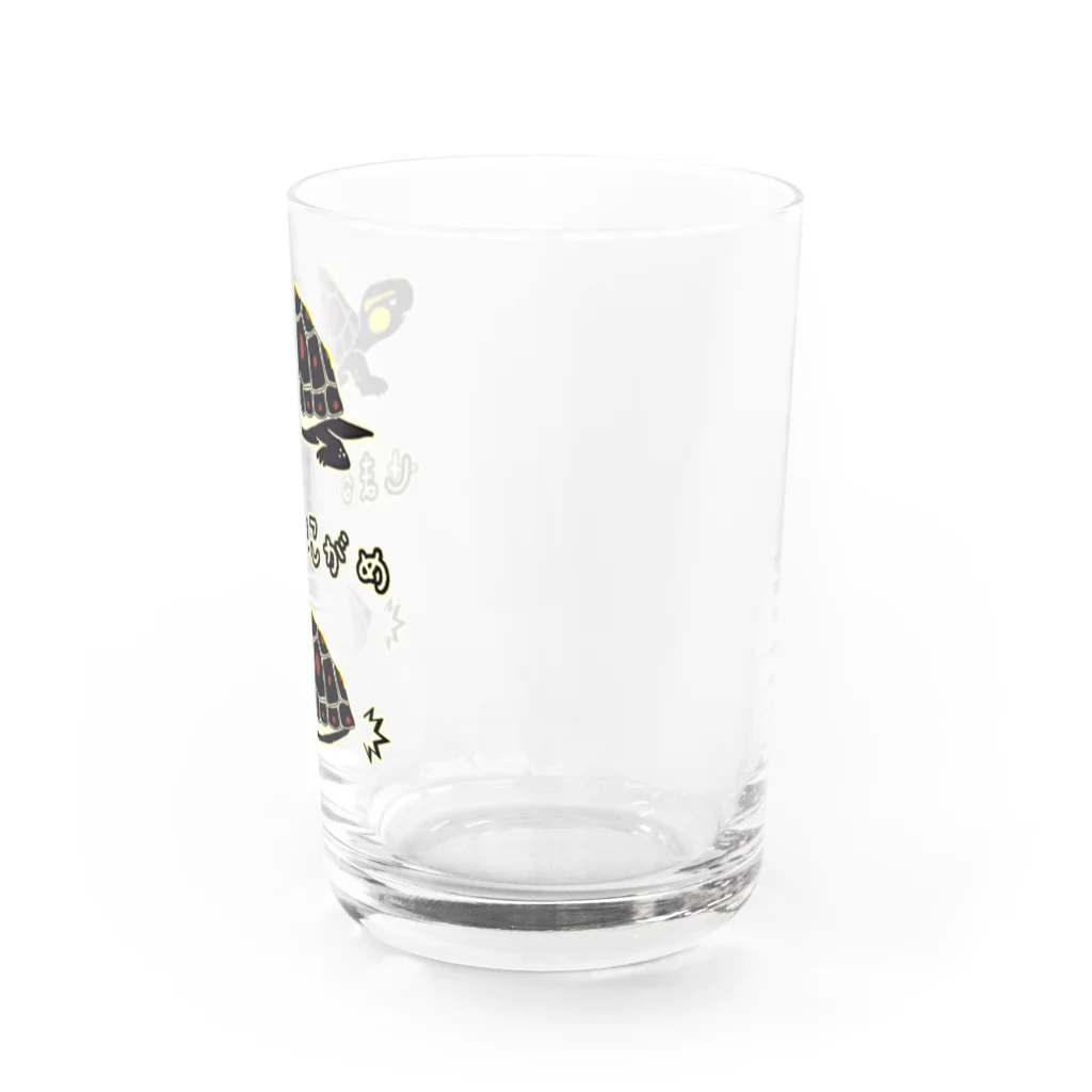 くいなの母のしまるはこがめ Water Glass :right