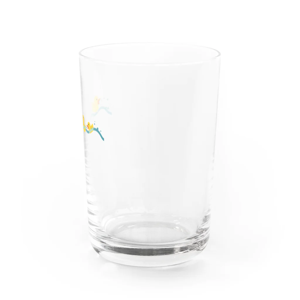 machiwowのぷかぷかあひる Water Glass :right