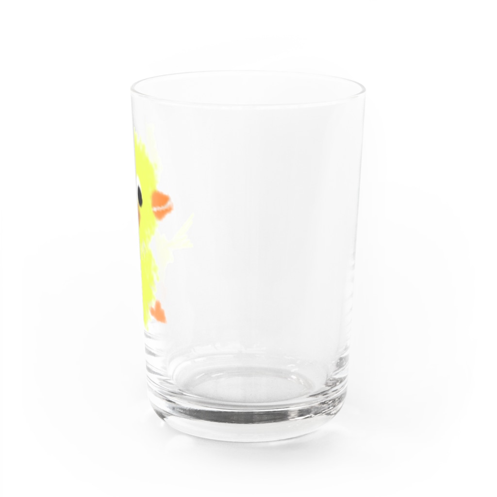 ʚ一ノ瀬 彩 公式 ストアɞの甘えんぼヒヨコ【ゆめかわアニマル】 Water Glass :right