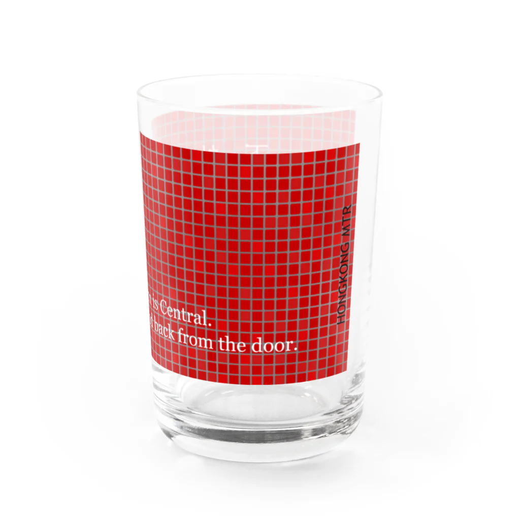 Atelier.a.dot アトリエ・エードットの香港地下鉄MTRモザイクタイルと電車アナウンス Water Glass :right