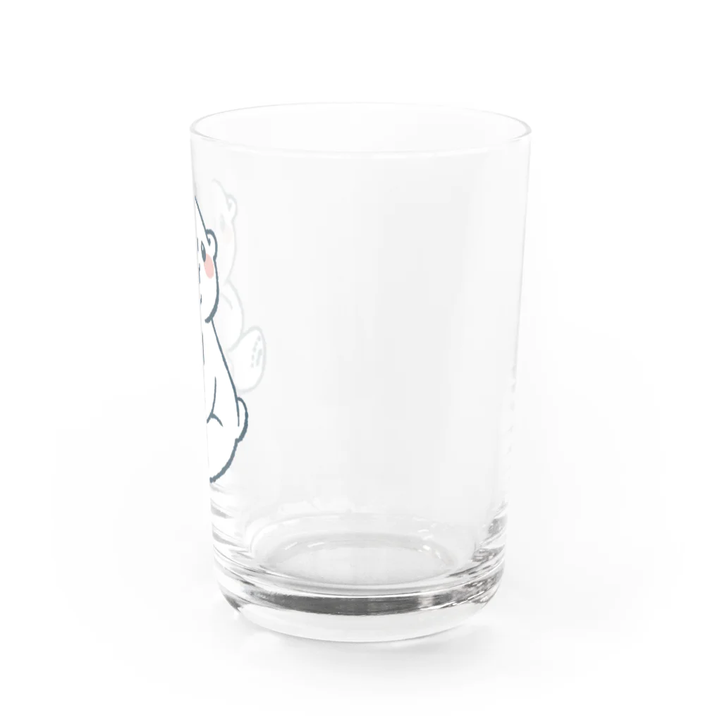 まめふくろうのしろくまちゃん Water Glass :right