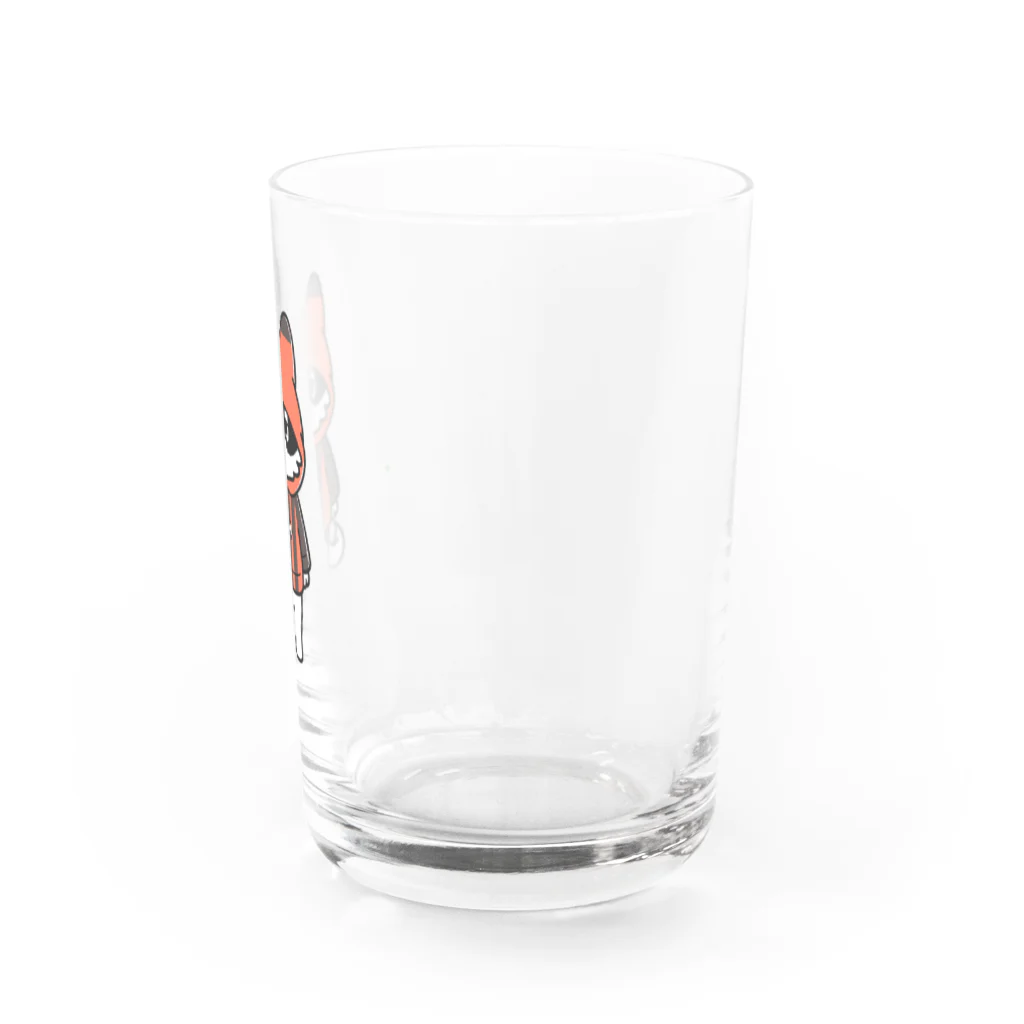 チャーナのアイテムショップのサッカー犬 Water Glass :right