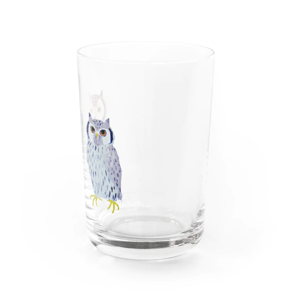 suzuejyaのふくろうふくろう Water Glass :right