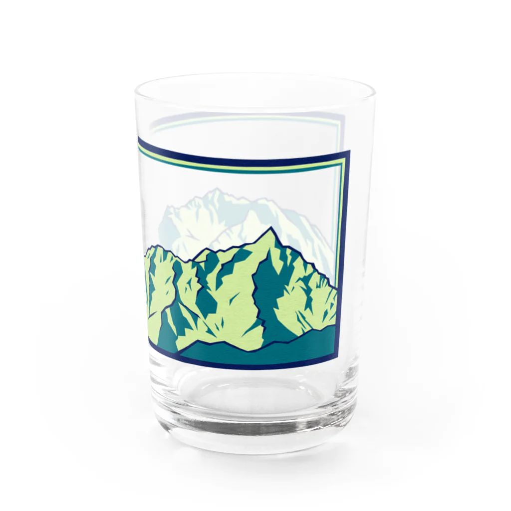 まつのき商店の槍穂高連峰B Water Glass :right