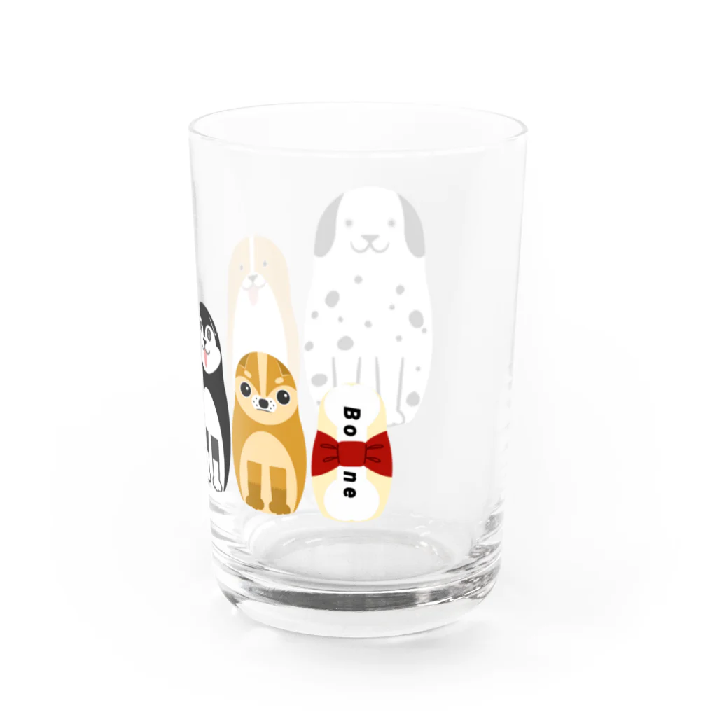 Mrs.Bean/ミセスビーンのマトリョーシカ 犬＆骨(おやつ) Water Glass :right