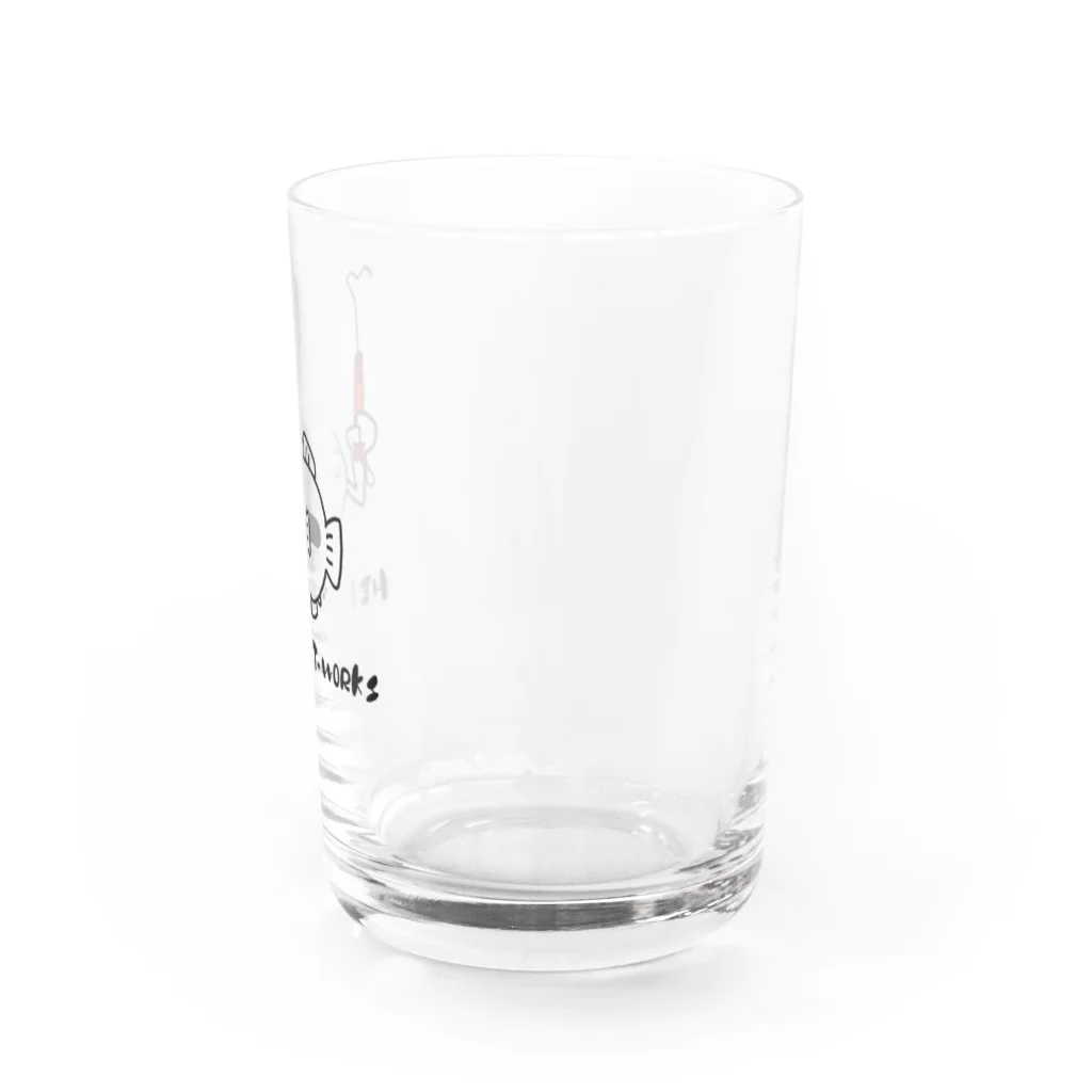 ハローティーワークスのうでが生えたよ Water Glass :right