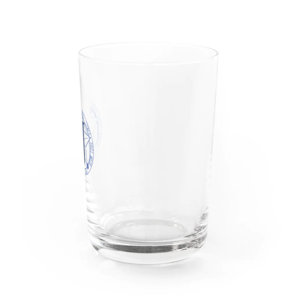 じぇ。のじぇ。の青ロゴ Water Glass :right