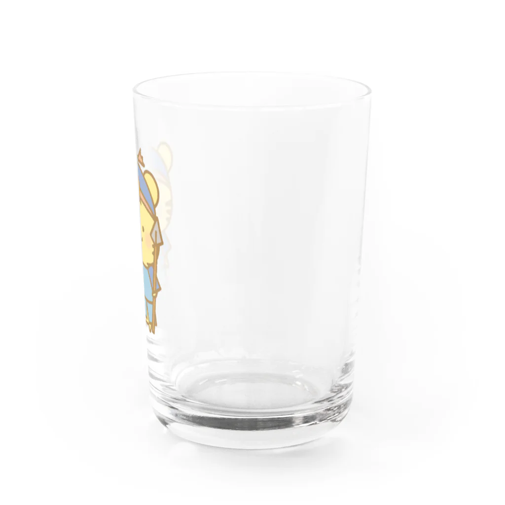 もちぱっちの毘沙門天トラさん Water Glass :right