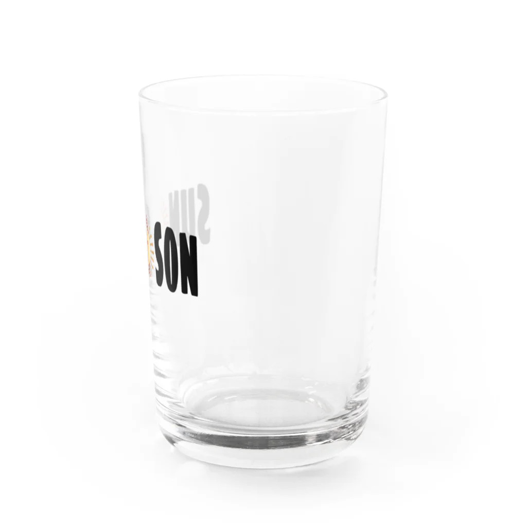 sun☀︎sonのサンサンあかちゃん(ロゴ) Water Glass :right