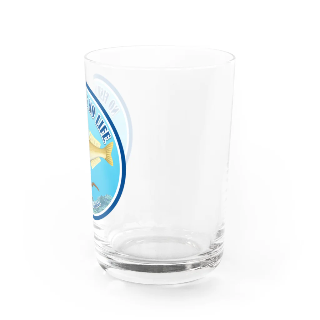 猫と釣り人のSHIROGISU_2R Water Glass :right