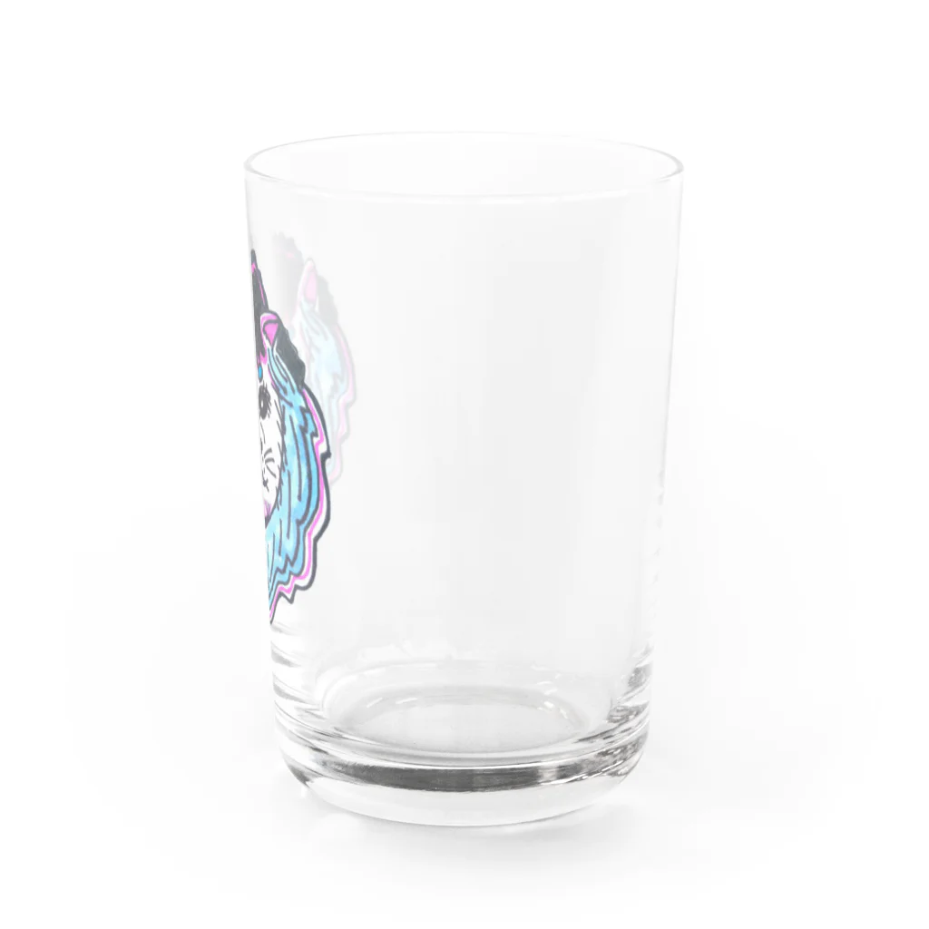 Heart PeaのLion Blue ライオンブルー Water Glass :right