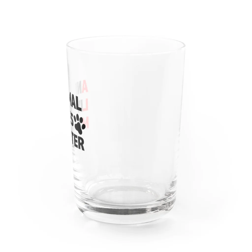 HGA48 動物愛護チャリティーグッズのAnimal Lives Matter Water Glass :right